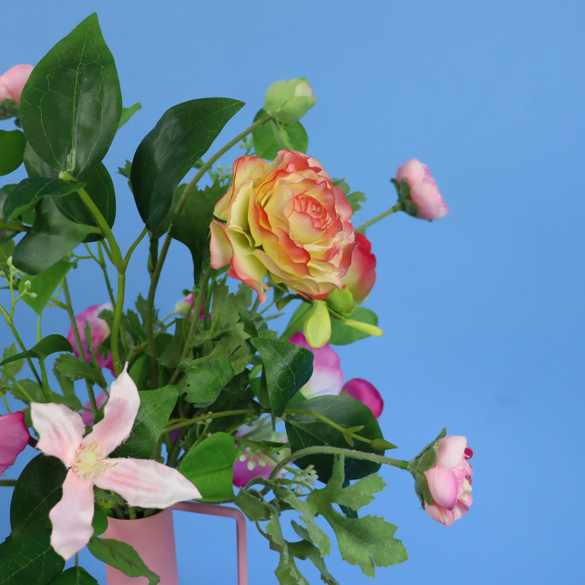 M - Meesie | Pols Potten vaas met kunstbloemen | Medium