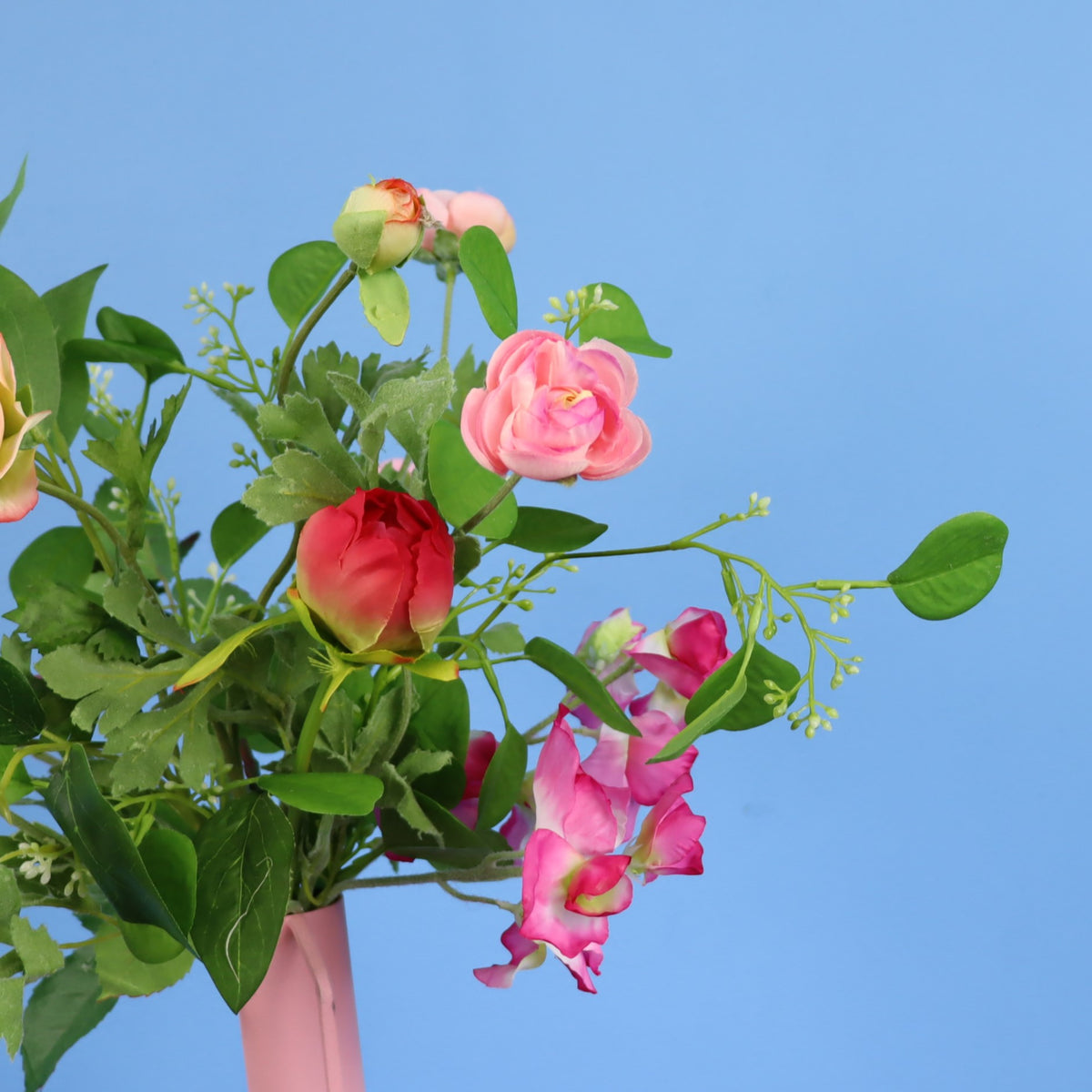 M - Meesie | Pols Potten vaas met kunstbloemen | Medium