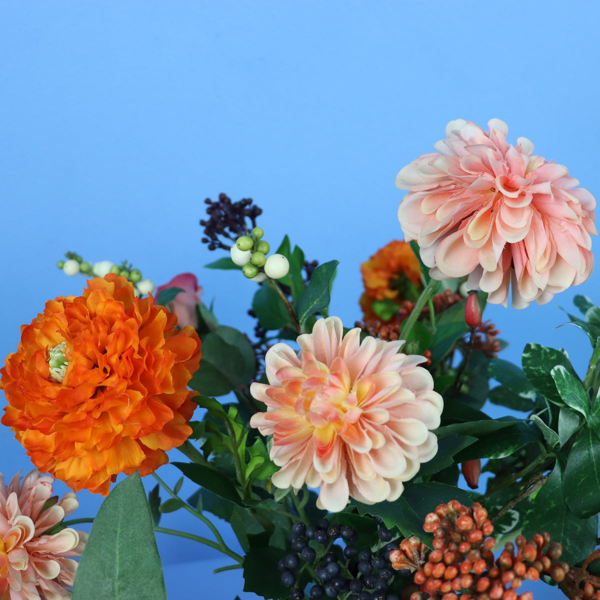 Kunstboeket Madelief in Vintage vaas, maat M – Reflower
