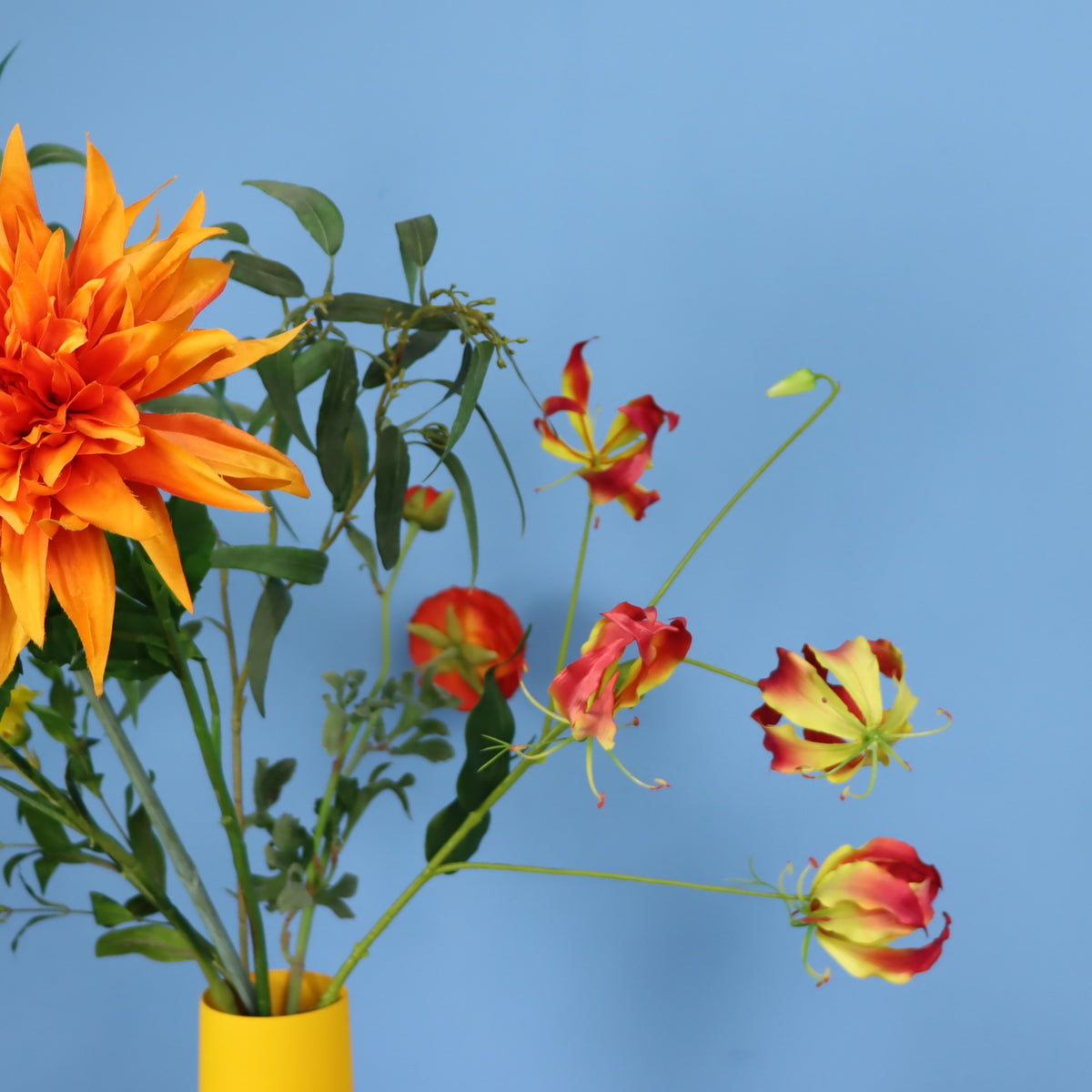 Kunstboeket Karolien in Pols Potten vaas, maat L – Reflower