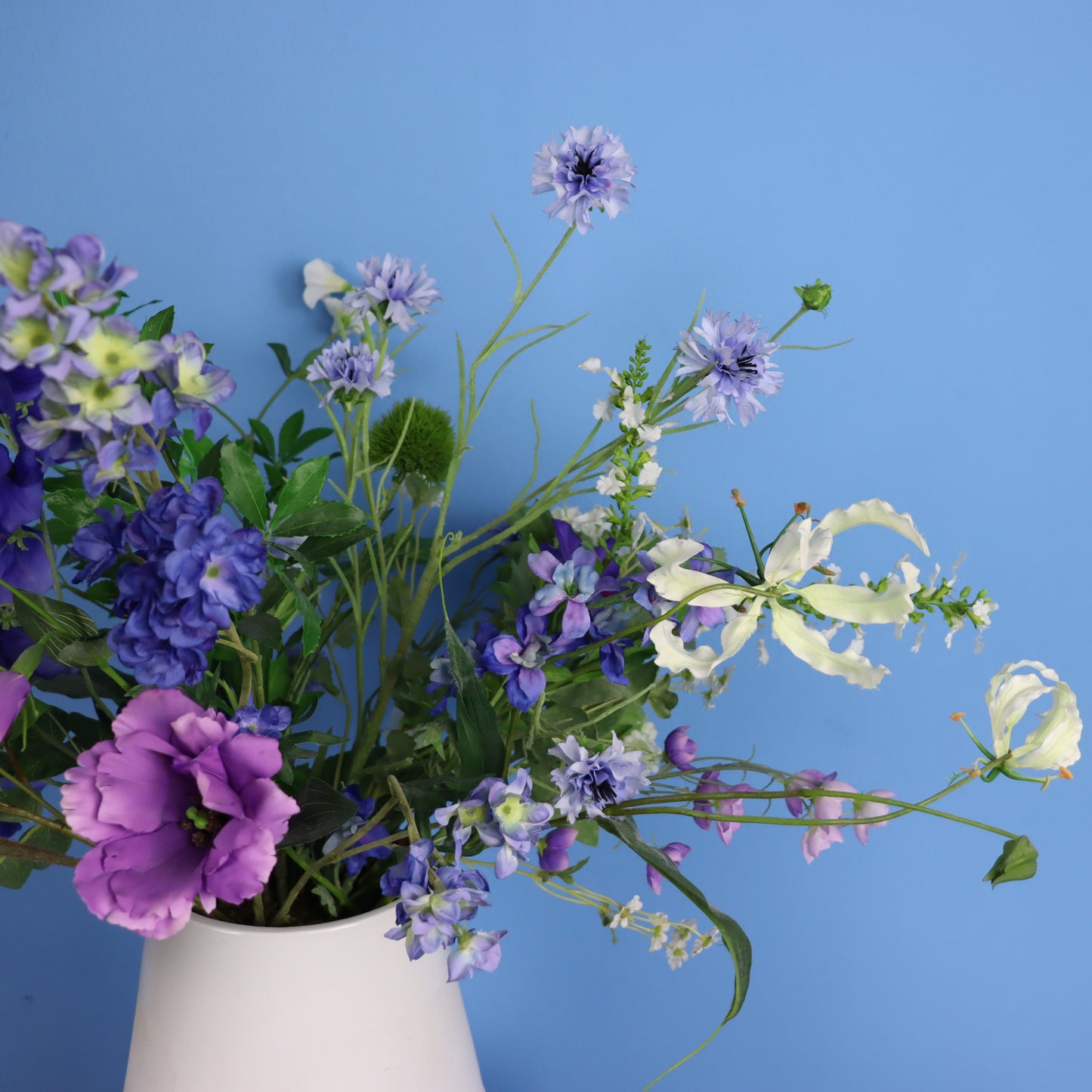 L - Lea | Räder vaas met kunstbloemen | Large