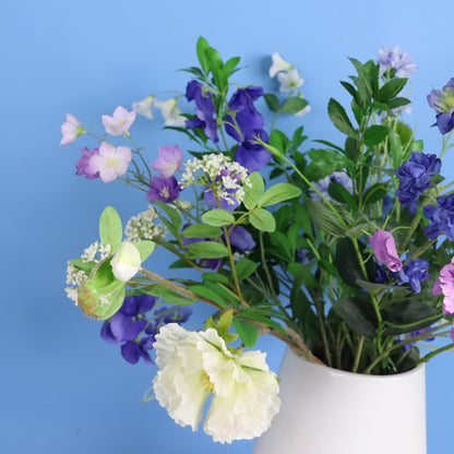 L - Lea | Räder vaas met kunstbloemen | Large