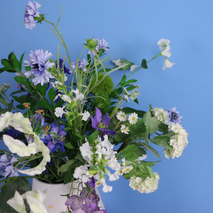 L - Lea | Räder vaas met kunstbloemen | Large