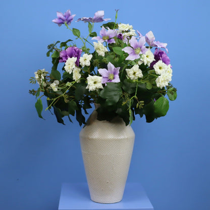M - Adriana | Vintage vaas met kunstbloemen | Medium