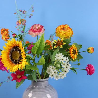 XL - Kay - Grijze keramieken vaas