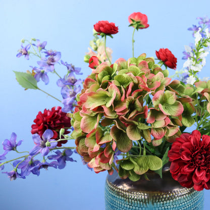 L - Maurice | Kersten vaas met kunstbloemen | Large