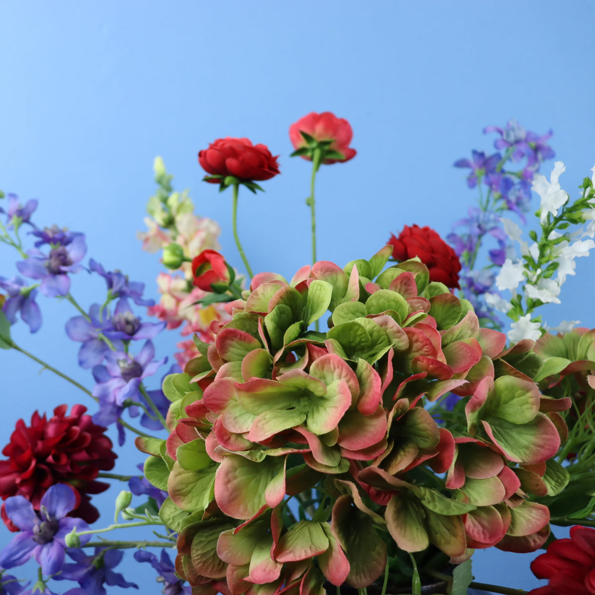 L - Maurice | Kersten vaas met kunstbloemen | Large