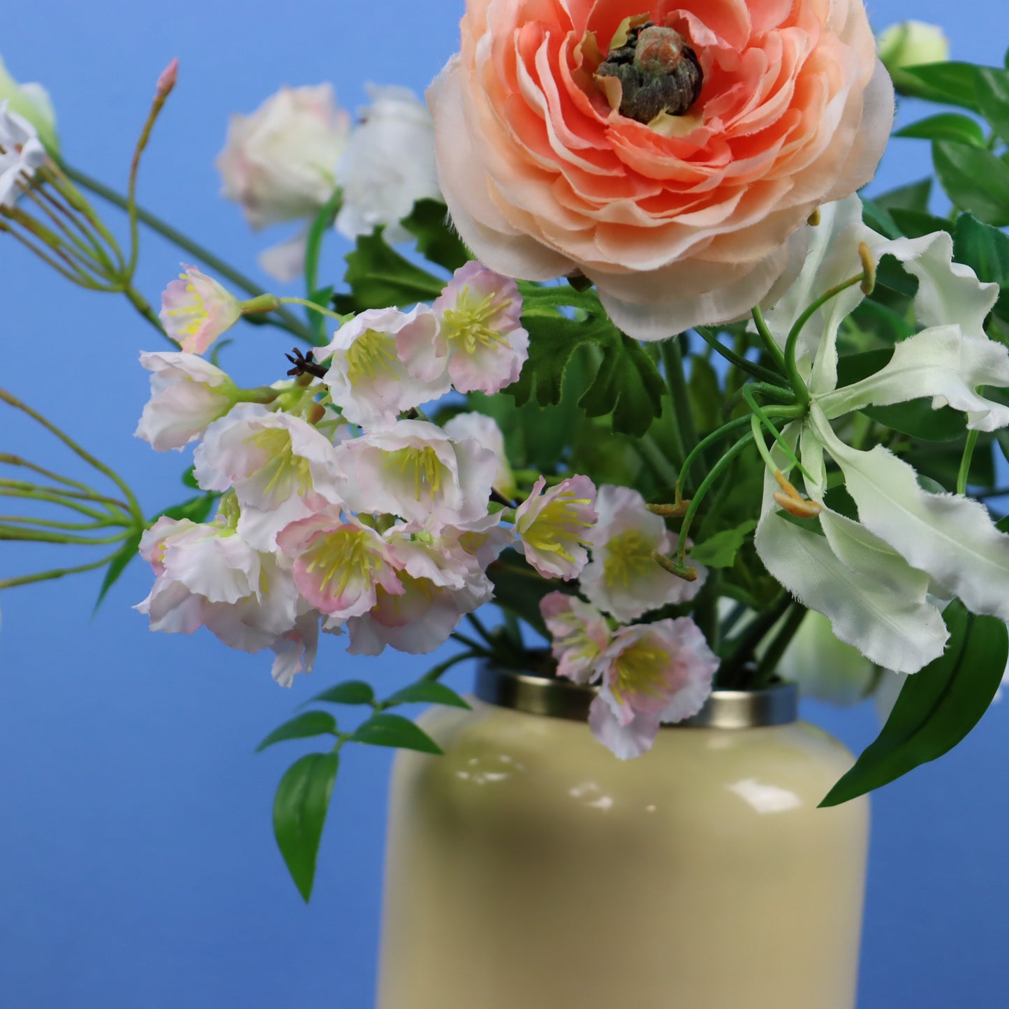 M - Zora - Metalen gele vaas