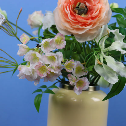 M - Zora - Metalen gele vaas