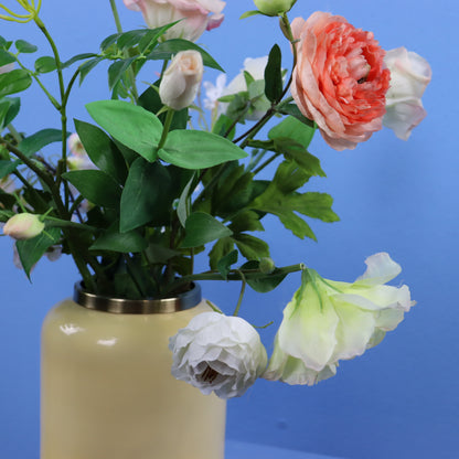 M - Zora - Metalen gele vaas