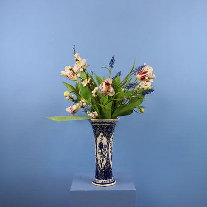 L - Adeline - Vintage Delfstblauwe vaas