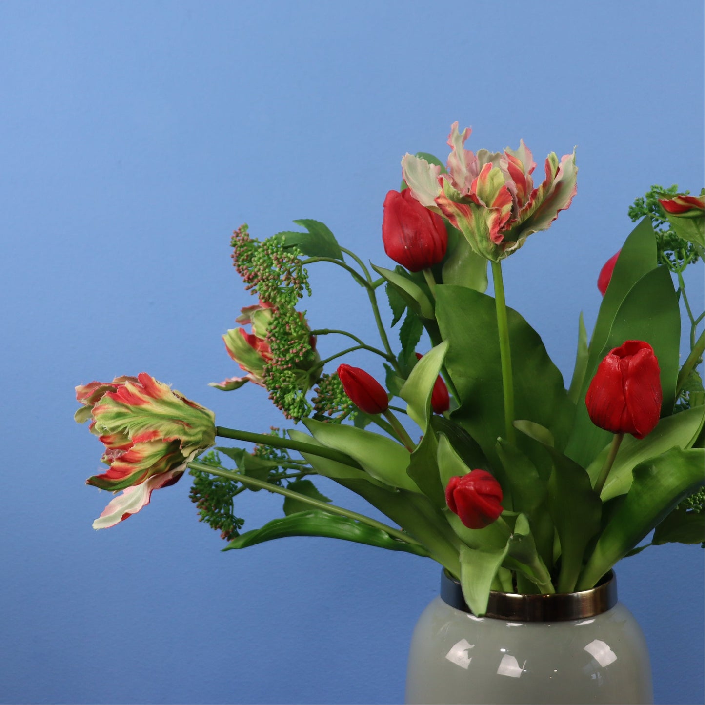 L - Laika | Light & Living vaas met kunstbloemen | Large