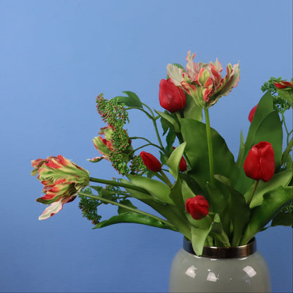 L - Laika | Light & Living vaas met kunstbloemen | Large