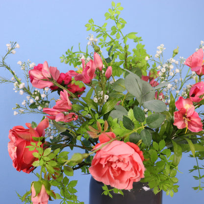 L - Alwin | Light & Living vaas met kunstbloemen | Large