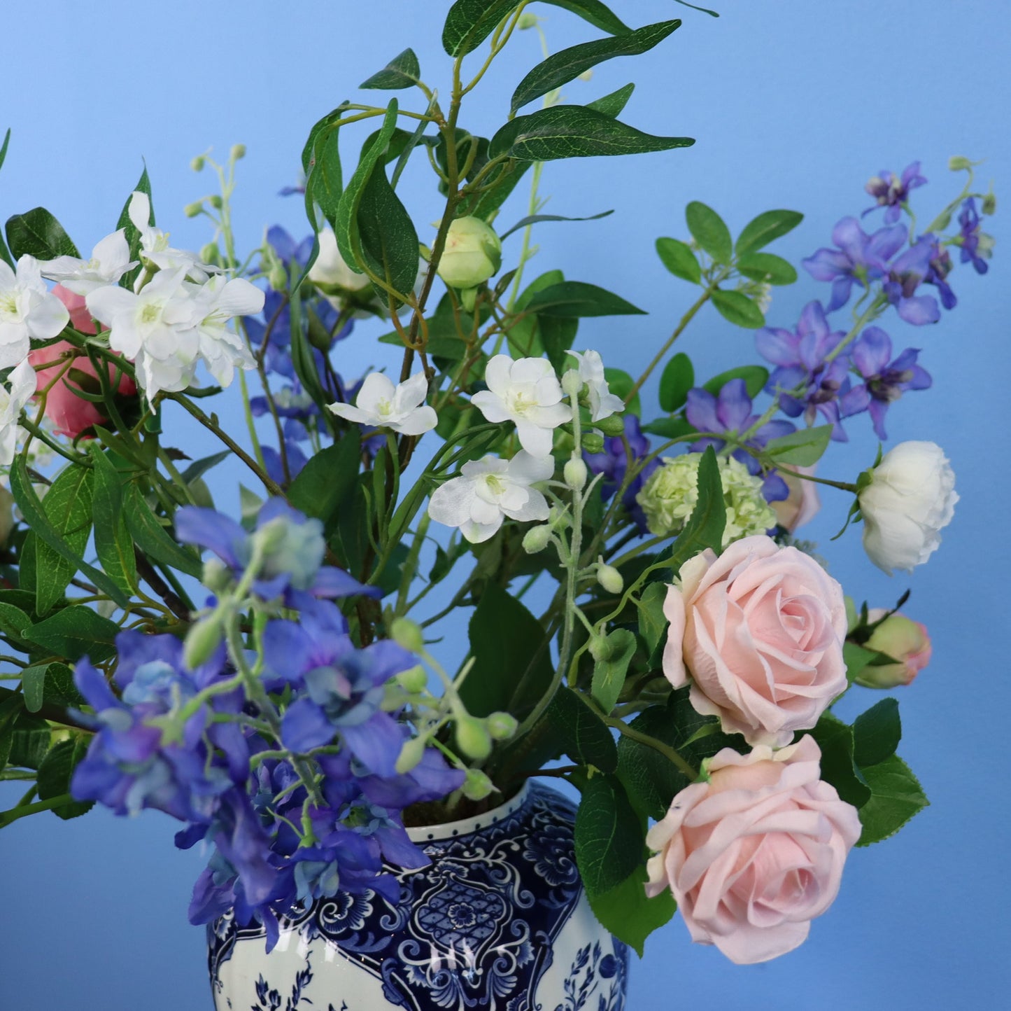 L - Anton - Delfstsblauwe vintage vaas