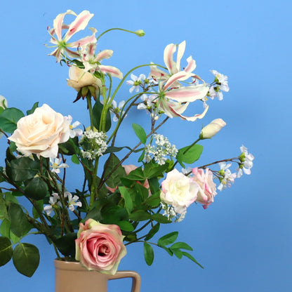 L - Moos | Return to Sender vaas met kunstbloemen | Large