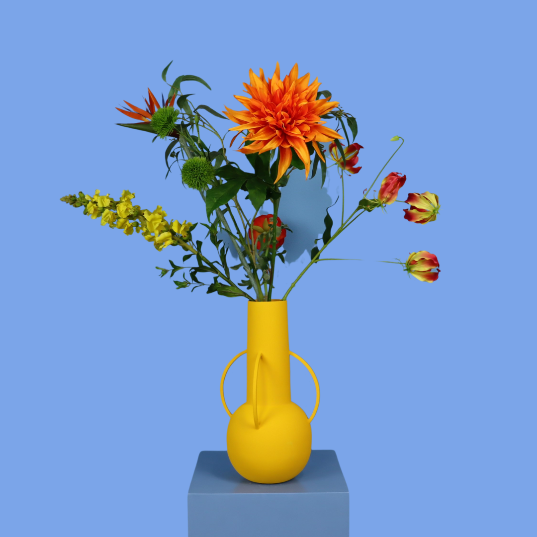 Kunstboeket Karolien in Pols Potten vaas, maat L – Reflower