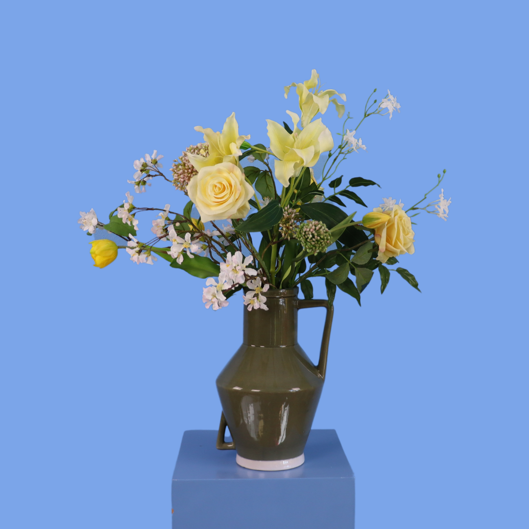 L - Langston | Return to Sender vaas met kunstbloemen | Large