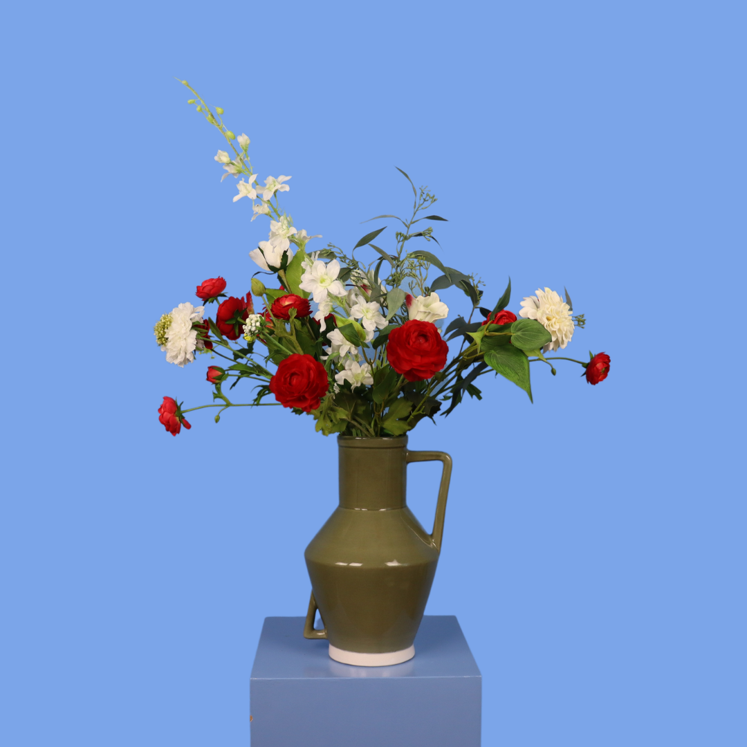 L - Lieke | Return to Sender vaas met kunstbloemen | Large