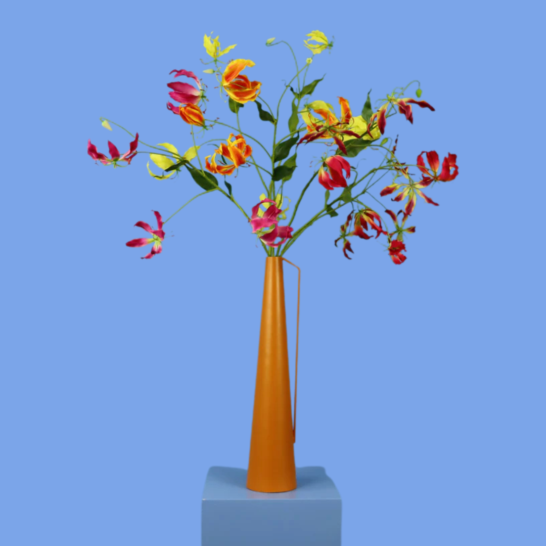 L - Marcello - Pols Potten vaas met kunstbloemen - Large