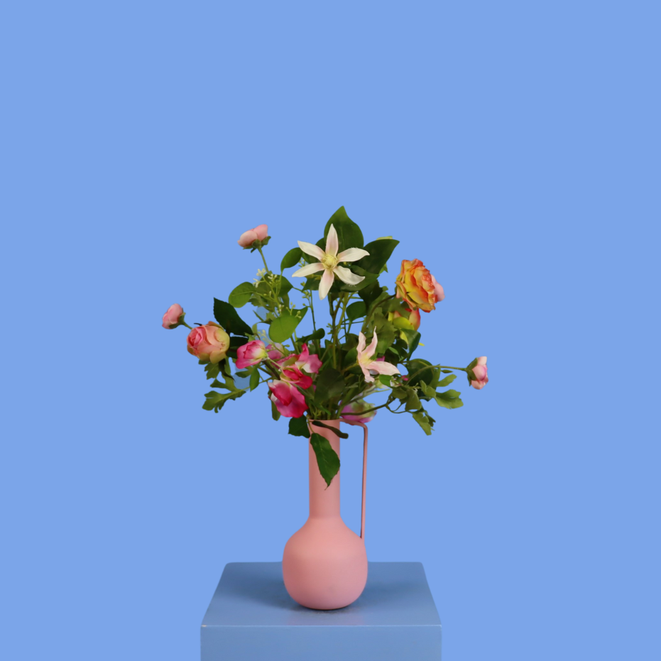 M - Meesie | Pols Potten vaas met kunstbloemen | Medium