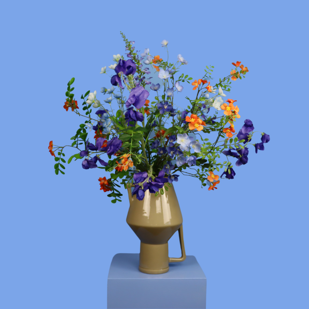 L - Kenny | Return to Sender vaas met kunstbloemen | Large