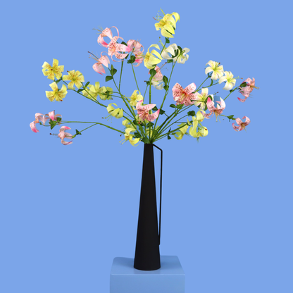L - Xiva | Pols Potten vaas met kunstbloemen | Large