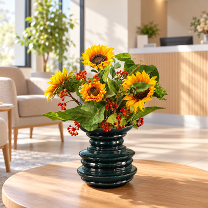 L - Polle | Pols Potten vaas met kunstbloemen | Large