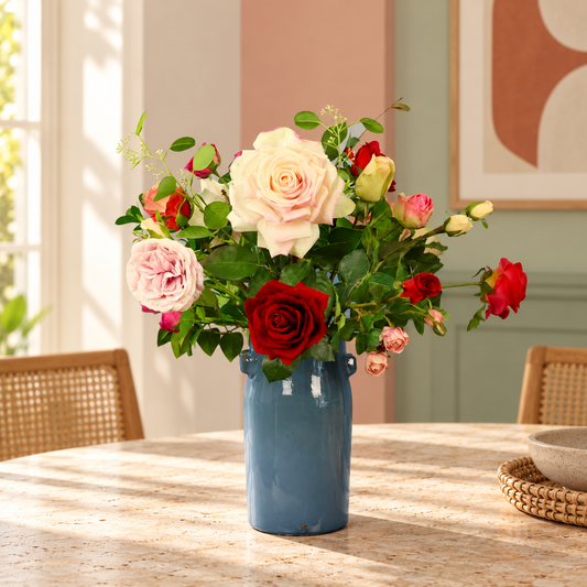 L - Bobby | Serax vaas met kunstbloemen | Large