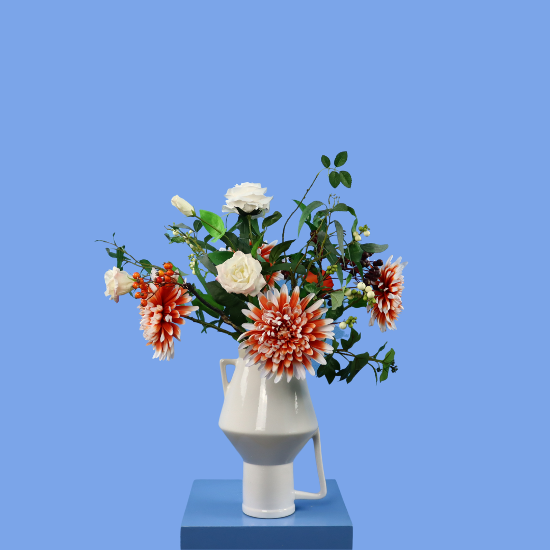 L - Tibo | Return to Sender vaas met kunstbloemen | Large