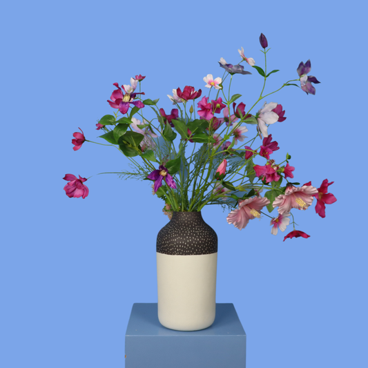 L - Veerle | Studio Harm & Elke vaas met kunstbloemen | Large