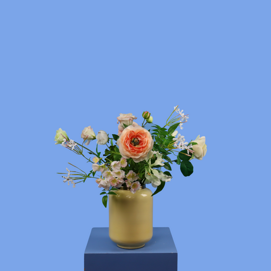 M - Zora - Metalen gele vaas