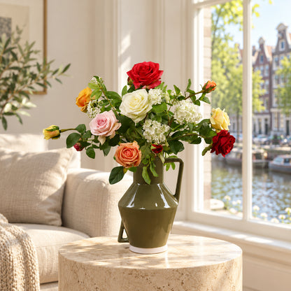 M - Delvina | Return to Sender vaas met kunstbloemen | Medium