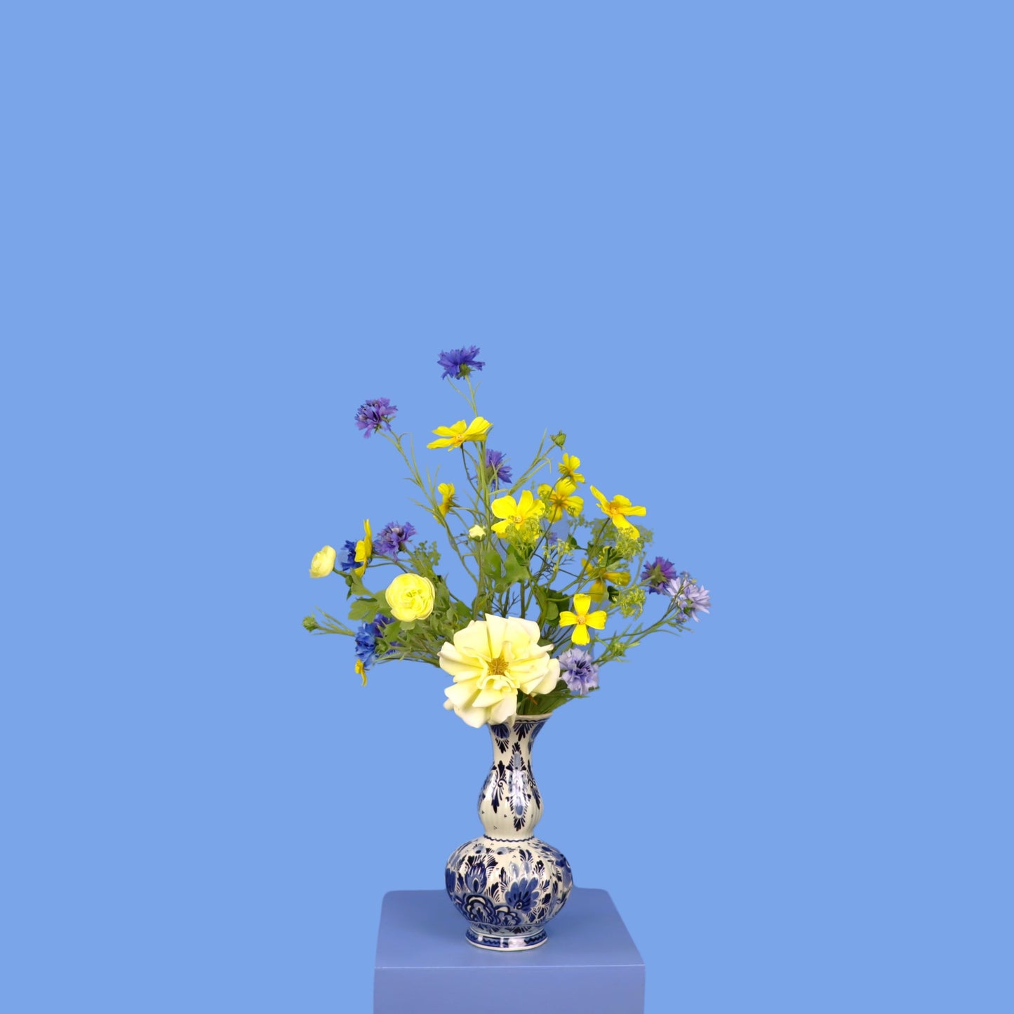 M - Martha - Delftsblauwe vintage vaasje | Medium