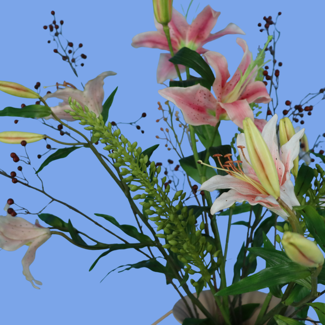 L - Ottilie | Pols Potten vaas met kunstbloemen | Large