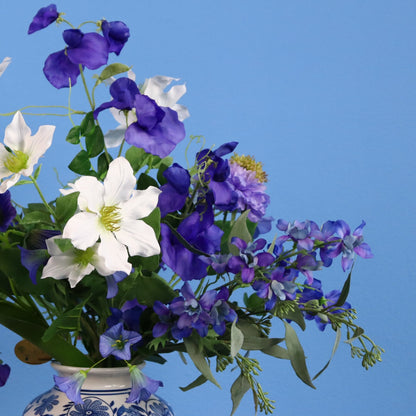 M - Fabian | Kersten vaas met kunstbloemen | Medium